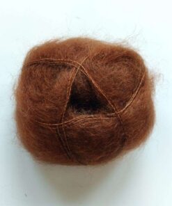 Brushed lace (Mohair Silke)_3040_Walnut